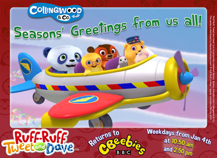 Ruff-Ruff Tweet and Dave returns to CBeebies on January 4th 2016